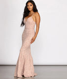 Vivian Textured Sequin Mermaid Dress