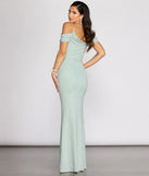 Zoey Formal Glitter Cowl Dress