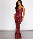 Seline Formal Sequin Scroll Dress