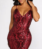 Seline Formal Sequin Scroll Dress
