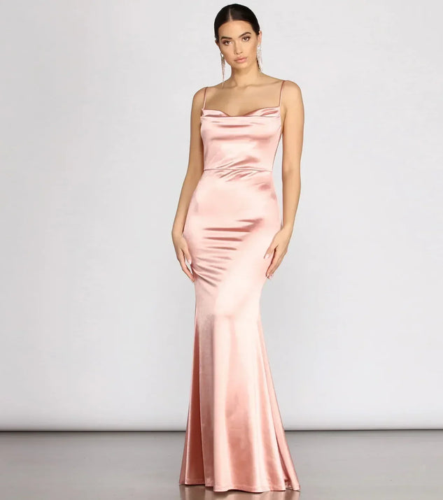 Nahla Formal Satin Mermaid Dress | Windsor Nahla Formal Satin Mermaid Dress | Windsor