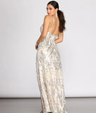 Carrie Scroll Sequin A-Line Dress