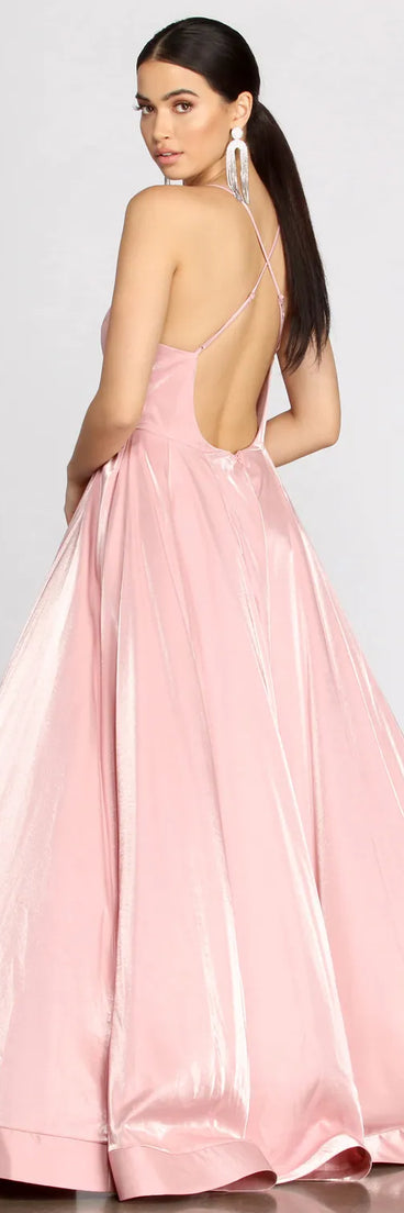 Toni Low Back A-Line Dress