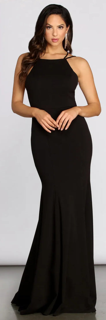 Adalee Formal Applique Mermaid Dress