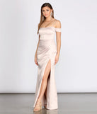 Ava Satin Ruched Wrap Dress