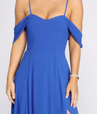 Asha Lace Up Back A Line Dress