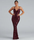 Gwendolyn Cross-Back Sequin Dress