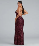 Gwendolyn Cross-Back Sequin Dress