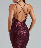 Gwendolyn Cross-Back Sequin Dress