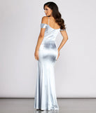 Josie High Slit Satin Dress
