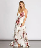 Claire Floral Chiffon Wrap Dress
