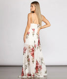 Claire Floral Chiffon Wrap Dress
