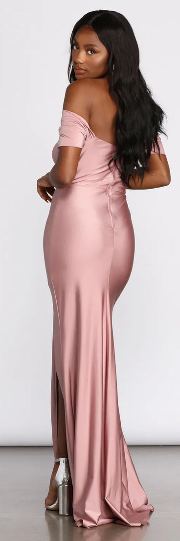 Lisi Off Shoulder Mermaid Dress