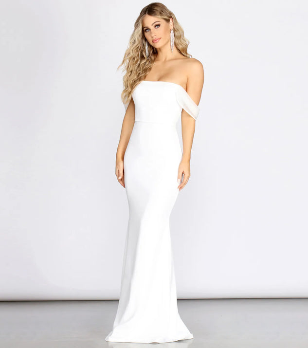 Kalel Off The Shoulder Mermaid Dress