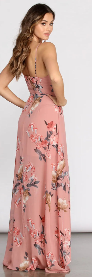 Destiny Floral High Low Dress