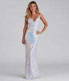 Deonne Iridescent Sequin Cross Back Dress