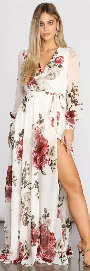 Rita Floral Chiffon Dress