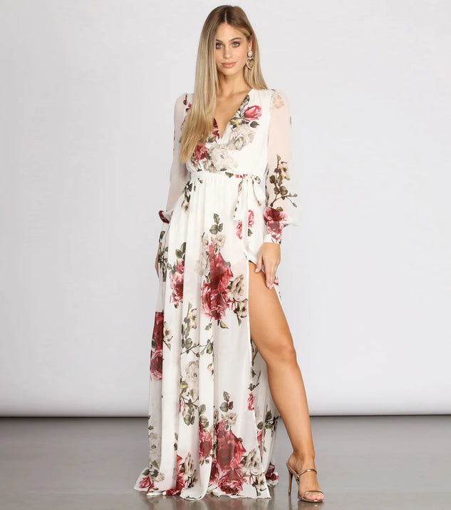 Rita Floral Chiffon Dress