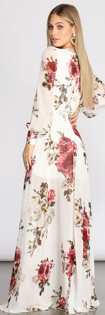 Rita Floral Chiffon Dress