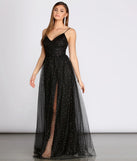 Parker Heat Stone Tulle Dress