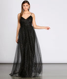 Parker Heat Stone Tulle Dress