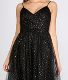 Parker Heat Stone Tulle Dress