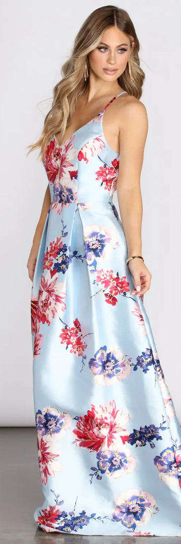 Geneva Cross Back A-Line Dress