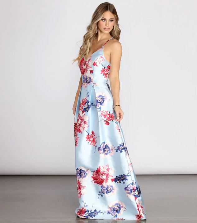 Geneva Cross Back A-Line Dress