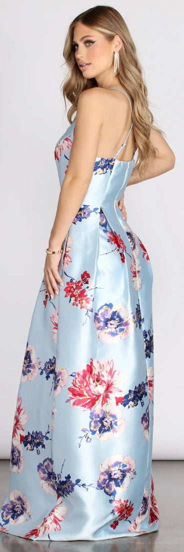 Geneva Cross Back A-Line Dress