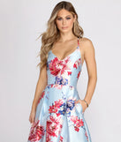 Geneva Cross Back A-Line Dress