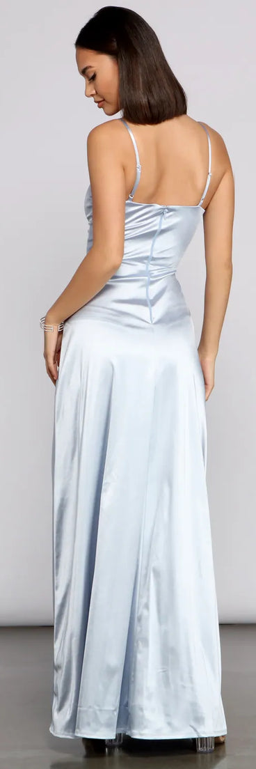 Kel Satin A-Line Dress