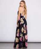 Malie Formal Floral Chiffon Dress
