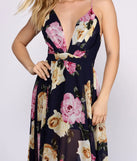 Malie Formal Floral Chiffon Dress