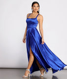 Haisley Formal Satin A-Line Dress