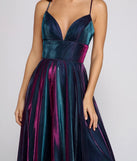 Vanda Formal Iridescent Metallic Dress