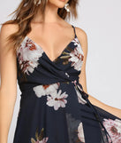 Breanne Printed Floral Chiffon A-Line Dress