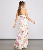 Aleena Formal Ruffled Chiffon Floral Dress