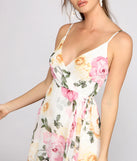 Aleena Formal Ruffled Chiffon Floral Dress