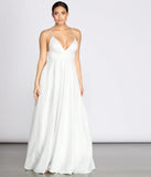 Asta Glitter Lace Up Back A-Line Dress