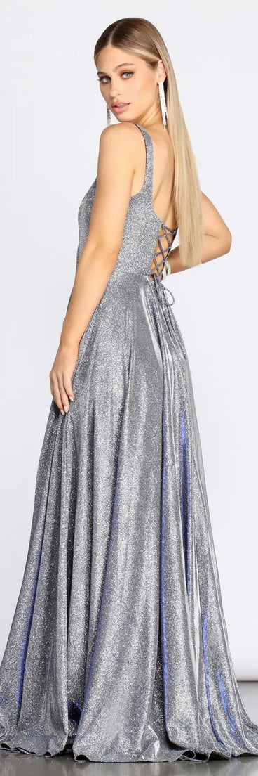 Ivy Formal Glitter A-Line Dress