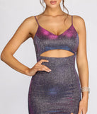 Marisol Shining High Slit Dress