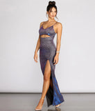 Marisol Shining High Slit Dress