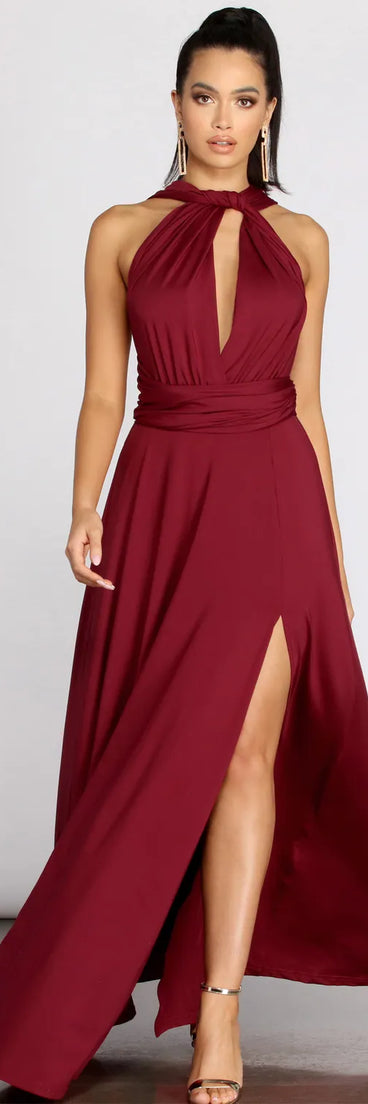 Harley Convertible Ties A-Line Dress