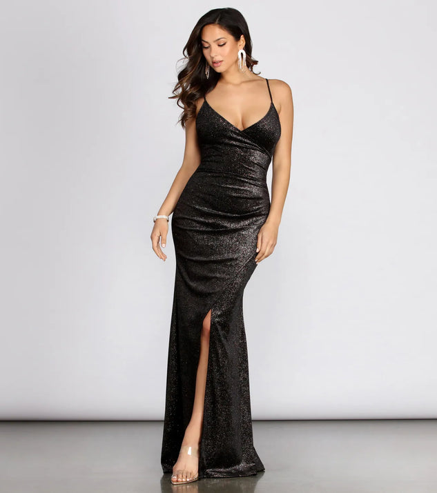 Sonia Glitter Velvet Dress