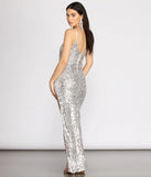 Cali Sequin Slim Asymmetrical Dress