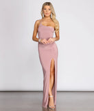 Adira High Side Slit One Shoulder Dress