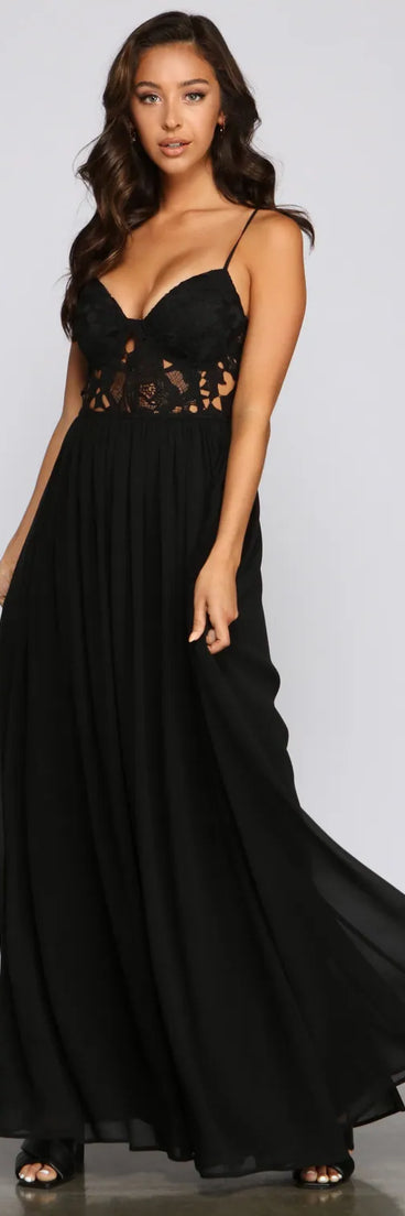 Maia Formal Embroidered A-Line Dress