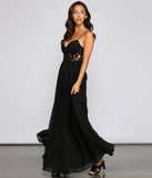 Maia Formal Embroidered A-Line Dress