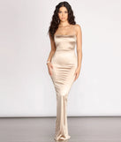 Sable Formal Satin Sleeveless Dress