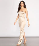 Sable Formal Satin Sleeveless Dress